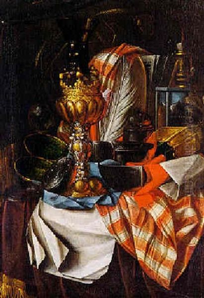 Vanitasstilleben Oil Painting by Franciscus Gysbrechts