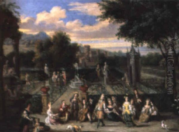 Concert Dans Le Parc Oil Painting by Peter Gysels