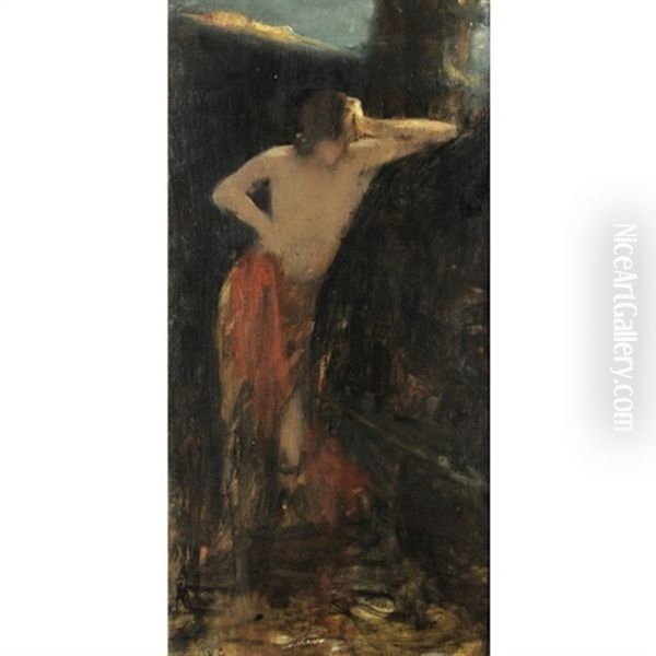 Narcissus Oil Painting by Nikolaus Gysis