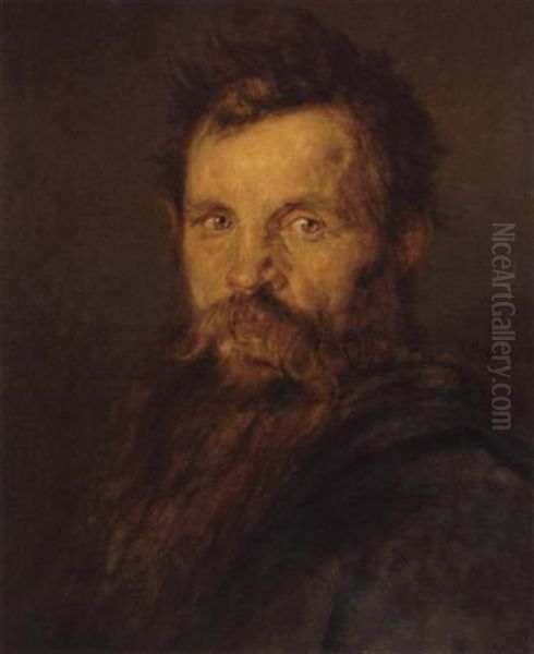 Portrait Of A Man With Beard Oil Painting by Nikolaus Gysis