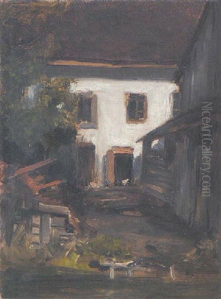 Bauerngehoft Oil Painting by Nikolaus Gysis