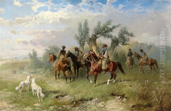 Der Hinterhalt Oil Painting by Hans (Johann) Haag