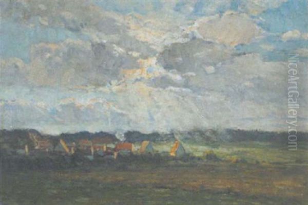 Die Heide Oil Painting by Robert Haag