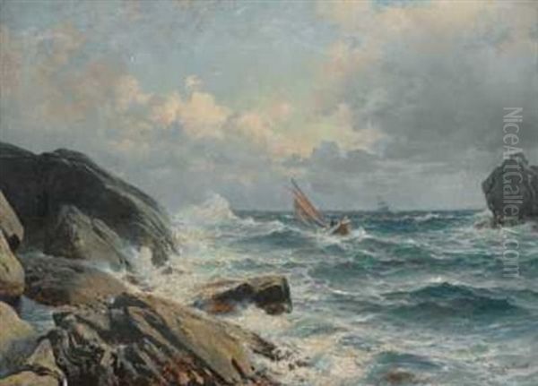 Fra Vestkysten Oil Painting by Lauritz Haaland