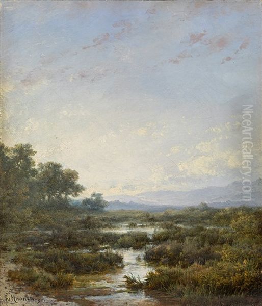 Landscape Oil Painting by Remigius Adrianus van Haanen