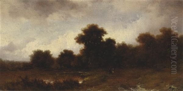 Aulandschaft Oil Painting by Remigius Adrianus van Haanen