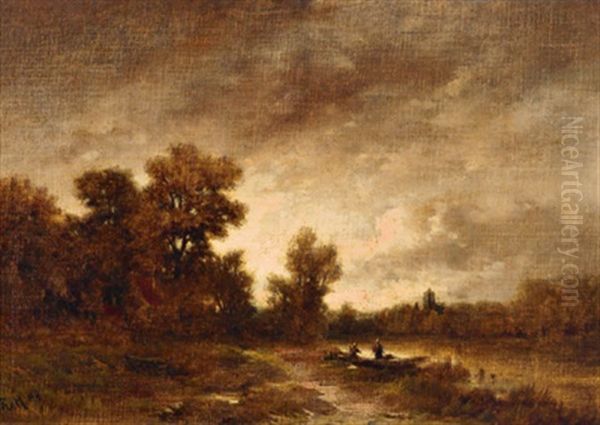 Motiv Aus Holland Oil Painting by Remigius Adrianus van Haanen