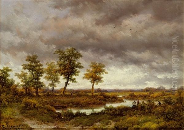 Weite Landschaft Oil Painting by Remigius Adrianus van Haanen