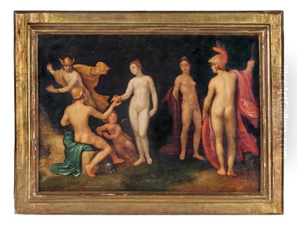 Giudizio Di Paride Oil Painting by Cornelis Cornelisz Van Haarlem