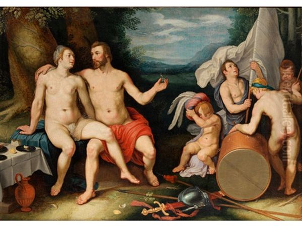 Venus Und Mars Oil Painting by Cornelis Cornelisz Van Haarlem