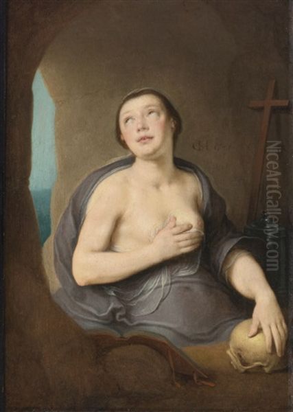 The Penitent Magdalene Oil Painting by Cornelis Cornelisz Van Haarlem