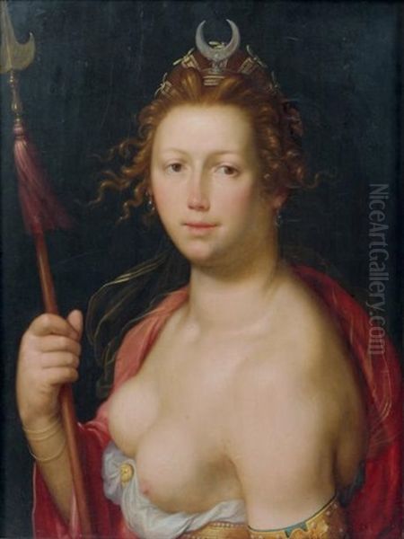 Diane Oil Painting by Cornelis Cornelisz Van Haarlem