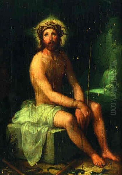 Christ The Man Of Sorrows Oil Painting by Cornelis Cornelisz Van Haarlem