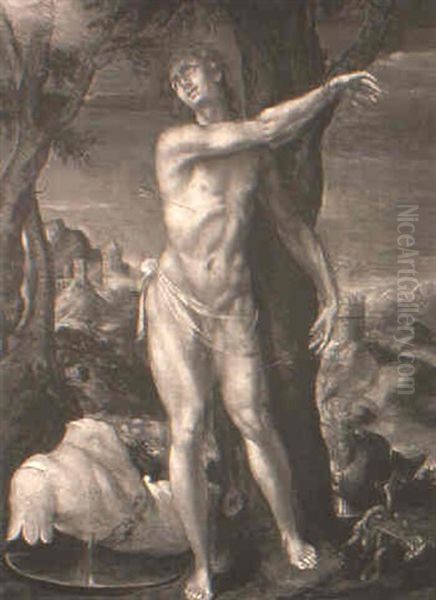 San Sebastiano Oil Painting by Cornelis Cornelisz Van Haarlem