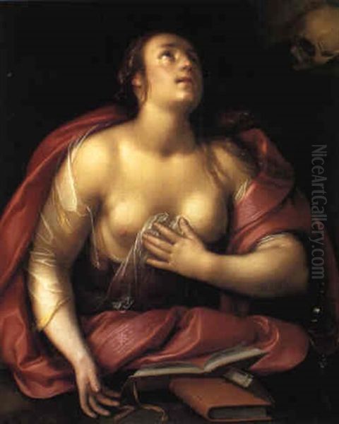 The Penitent Magdalen Oil Painting by Cornelis Cornelisz Van Haarlem