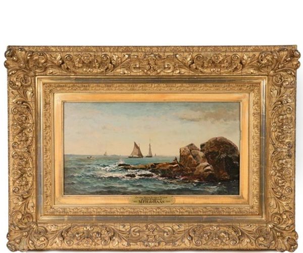 On The Rockbound Coast, New England Oil Painting by Mauritz Frederick Hendrick de Haas