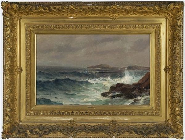 Coastal Scene Oil Painting by Mauritz Frederick Hendrick de Haas