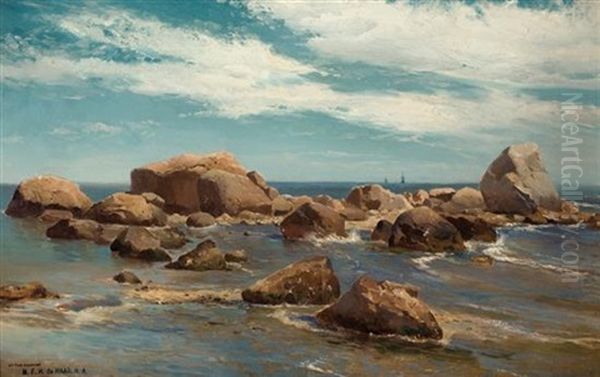 Coastal Scene - Rocky Coast by Mauritz Frederick Hendrick de Haas