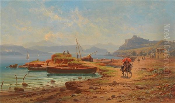 Baiae Near Naples Oil Painting by Karl Haase