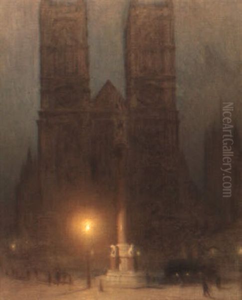 Westminster Abbey Oil Painting by Arthur Hacker