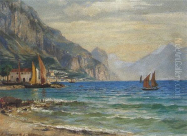 Torbole Am Gardasee (?) Oil Painting by Horst Hacker