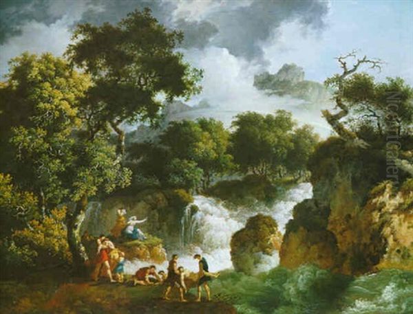 Hero Et Leandre Oil Painting by Jacob Philipp Hackert