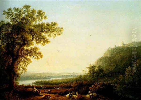 Fluslandschaft Oil Painting by Jacob Philipp Hackert