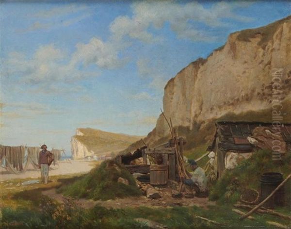 Paysage Normand Oil Painting by Auguste Hadamard