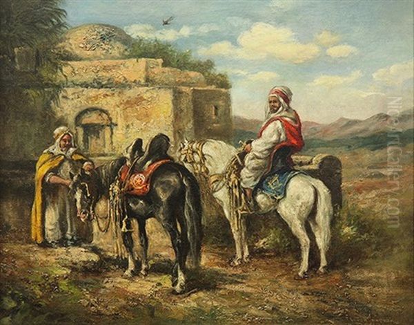 Orientalist Scene by Arthur Trevor Haddon