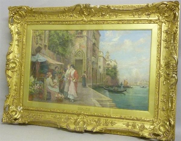 Sunny Italy Oil Painting by Arthur Trevor Haddon