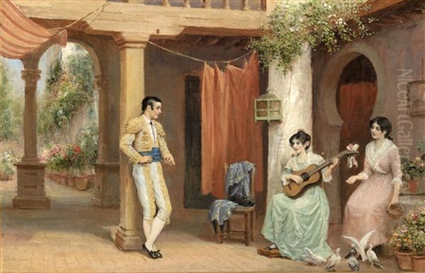 Festejo Del Torero Oil Painting by Arthur Trevor Haddon