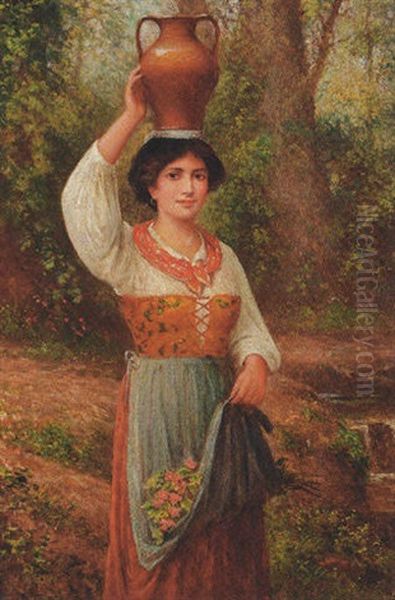 The Water Carrier Oil Painting by Arthur Trevor Haddon