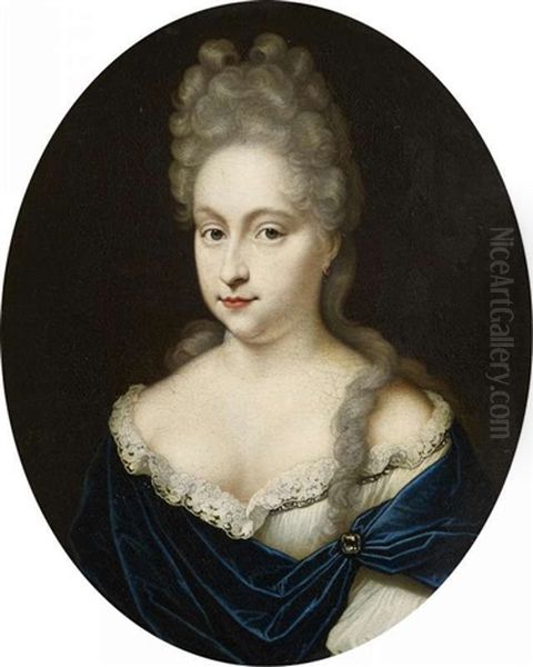 Portrat Einer Jungen Frau Oil Painting by Johan van Haensbergen