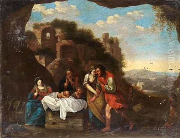 The Adoration Of The Shepherds by Johan van Haensbergen