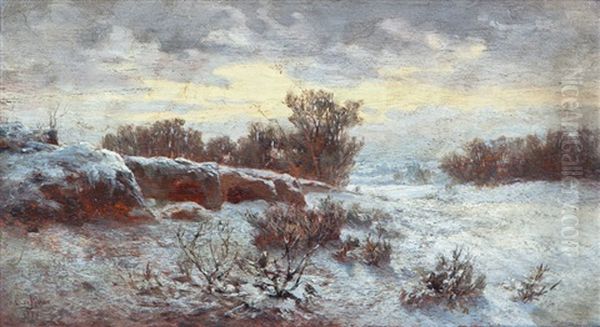 Paisaje Invernal Oil Painting by Carlos de Haes