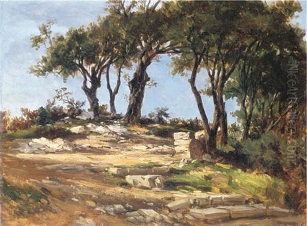 Paisaje De Piedra En Aragon Oil Painting by Carlos de Haes