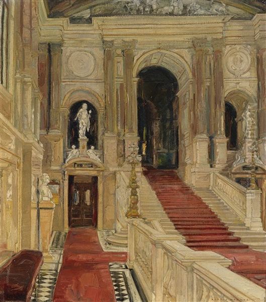 Burgtheater Foyer by Rudolf Hafner