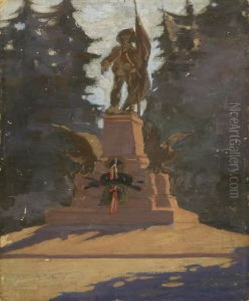 Andreas Hofer Denkmal Am Berg Bei Isel by Rudolf Hafner