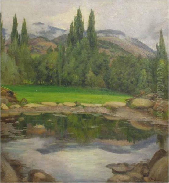 Paisaje Oil Painting by Mateo Balasch Mateu