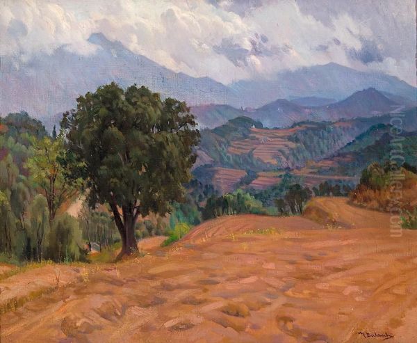 Paisaje Oil Painting by Mateo Balasch Mateu