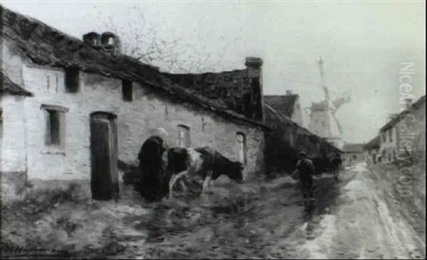 Apres L'orage Oil Painting by Maurice Hagemans