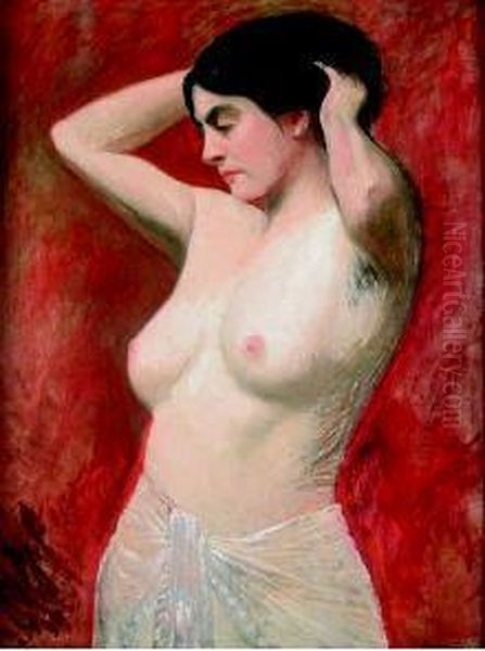 Nudo Di Donna Oil Painting by Charles Lucien Balay