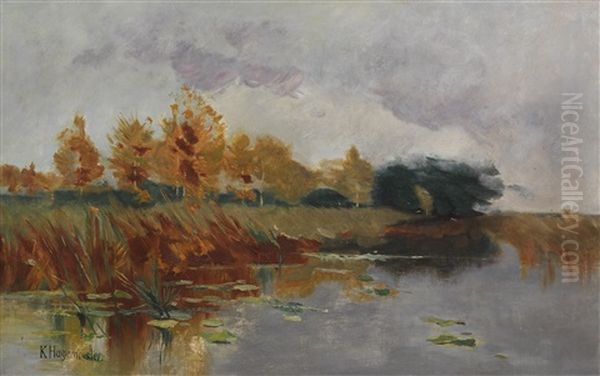 Markische Seenlandschaft Am Schwielowsee Oil Painting by Karl Hagemeister