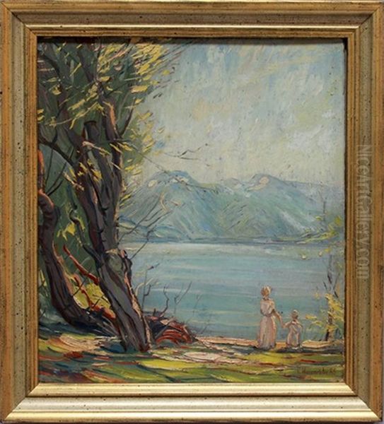 Am Bergsee Oil Painting by Karl Hagemeister