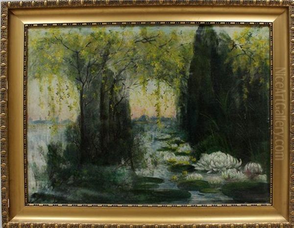 Landschaft Mit Baumtor Oil Painting by Karl Hagemeister