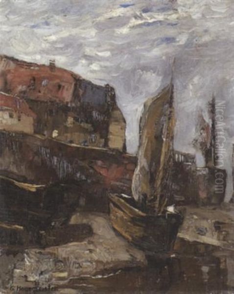 Hafenansicht Oil Painting by Karl Hagemeister