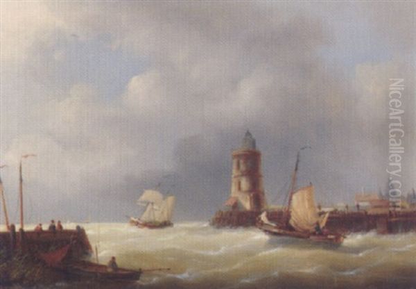 Marine Oil Painting by Jacob Ten Hagen