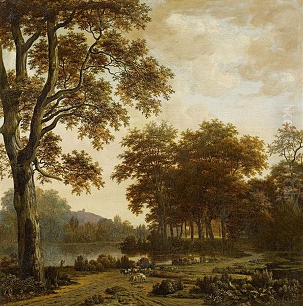 Wald- Und Oil Painting by Joris van der Hagen