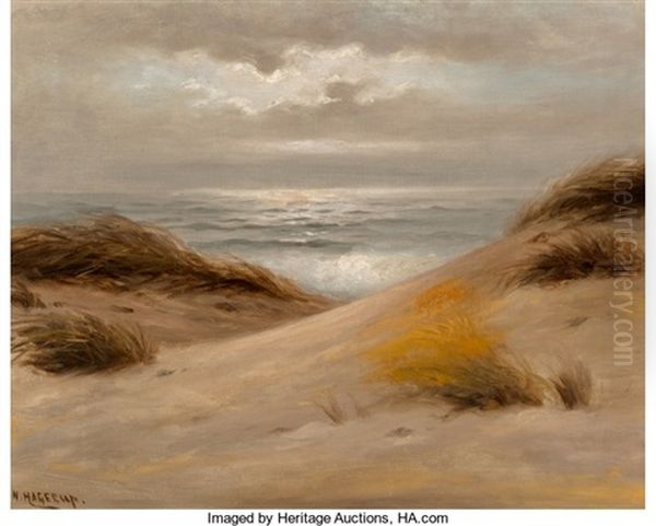 The Dunes Before The Sea Oil Painting by Nels Hagerup