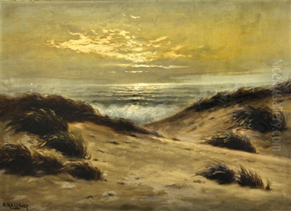 Beach Dunes Oil Painting by Nels Hagerup